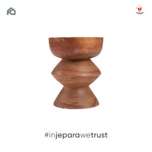 Ganesha Modern Solid Wood Handmade Eco-Friendly Occasional <b>Stool</b> Side <b>Table</b> Decorative Accent for Living Room Apartment Workshop - Product Image 2