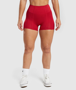 Women's High Waist Seamless <b>Yoga</b> <b>Shorts</b> Solid Color Athletic Gym Workout Running <b>Shorts</b> - Product Image 3