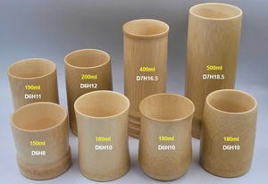 แก้วกาแฟไม้ไผ่ธรรมชาติแบบกำหนดเอง เป็นมิตรกับสิ่งแวดล้อม แก้วไม้ไผ่แบบใช้ซ้ำได้ ขายส่งเวียดนาม - คุณทารินา - Product Image 4