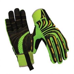 Guantes de Seguridad Industriales Antivibración, Guantes de Cuero para Mecánicos con Resistencia a Impactos y Calor, Protección Contra Cortes - Product Image 1