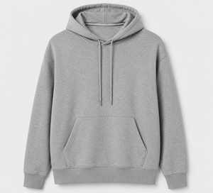 Sweat-shirts et sweats à capuche pour hommes, gris, décontractés, pour l'automne, 100% coton, molleton, poche avant, coupe classique, style tricoté - Product Image 1