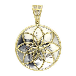 Pendentif Rapper Personnalisé en Argent 925 de Haute Qualité avec Moissanite, Bijoux Hip Hop, Médaille ALLAH, Diamants Moissanite, Pendentif Hip Hop - Product Image 4