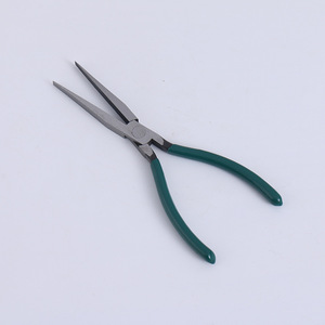Pince à bec plat de précision 8 pouces pour bricolage, à mâchoires lisses, tête allongée, conception bec de canard, outils à main pour plier, pincer, bijoux, acier - Product Image 5