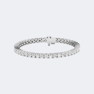 8.00CTW Round Prong-<b>Set</b> Diamond Line Bracelet - Product Image 5