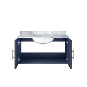 Navy Blue 36 In. W X 22 In. D Bath <b>Vanity</b> 22 In. Carrara Marble Top <b>Bathroom</b> <b>Vanities</b> - Product Image 6