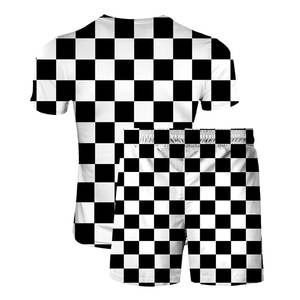 Conjunto de Verano de Dos Piezas de Último Diseño para Hombre, Chándal con Logotipo Personalizado, Camiseta Polo y Pantalones Cortos para Hombre, Precio al por Mayor - Product Image 2