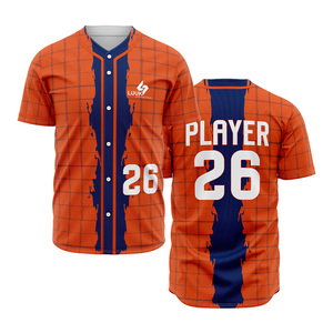 Camiseta de Béisbol Personalizada Sublimada, Transpirable, de Secado Rápido, Unisex, para Jóvenes Universitarios y Adultos, 100% Poliéster, Manga Corta - Product Image 3