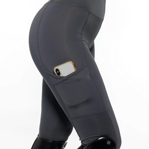 <b>Women</b> High Waist Equestrian Riding Leggings Full Length Solid Color Four-Way Stretch Spandex Nylon Pants 2026 - Product Image 6
