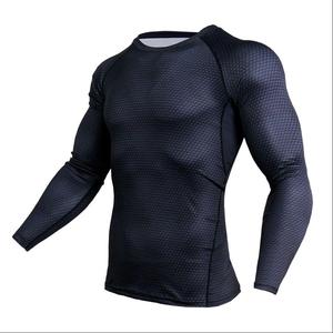 Wholesale Custom Made Men's Rash Guard New Arrival Hot Sale Durable Spandex Polyester Material UPF50+ Breathable Quick Dry - Product Image 4