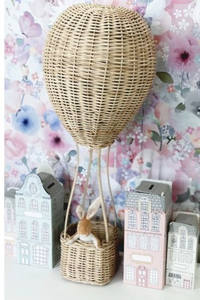 Produit de haute qualité - Ballon à air chaud en rotin tressé - Décoration de chambre pour enfants et nourrissons - Product Image 2