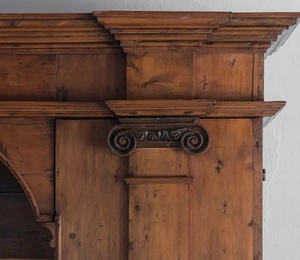 Buffet classique Edwan en teck massif de haute qualité, couleur brun foncé, pour usage intérieur. - Product Image 4