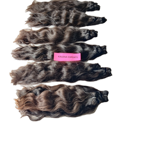 Raw 100% vente en gros femmes noir couleur naturelle noir cuticule alignée cheveux vietnamiens aucune Extensions de cheveux humains traités - Product Image 1