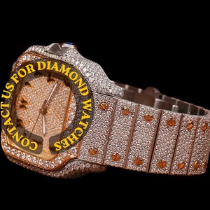 Montre Hip Hop de qualité supérieure, design diamanté, pour hommes et femmes, disponible au prix de gros - Product Image 5