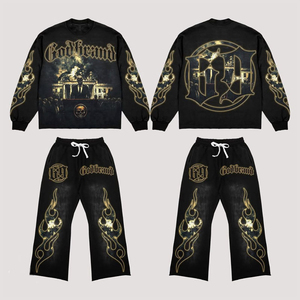 Conjunto Deportivo Oversize con Logotipo Personalizado, Estilo Nuevo, de Alta Calidad, 100% Algodón - Product Image 2