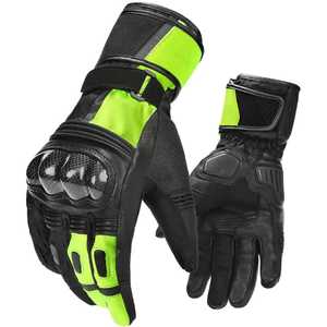 Gants de motard en cuir avec logo personnalisé, protection supérieure en TRP sur la paume, qualité supérieure. - Product Image 1