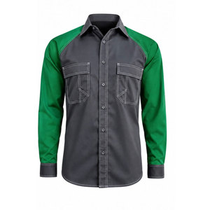 Reusable Washable Long Sleeve NFPA 2112 FR Fire Retardant Modacrylic Blend Heat Resistant 100-150C Clothing <b>Shirts</b> for Safety - Product Image 2
