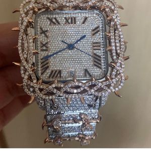 Reloj de Diamantes Moissanite DEF de Alta Calidad, Estilo Hip Hop, con Mecanismo Mecánico Automático y Manual - Product Image 6