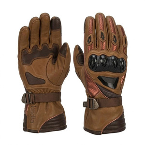 Gants de moto en cuir personnalisés KADIA, paume antidérapante, protection rigide, équipement de course sur route, gants en cuir OEM/ODM - Product Image 3