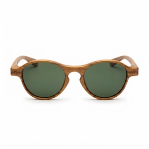 Handmade Oversized Round Wooden Eyeglasses <b>Vintage</b> Luxury Baroque Scroll Swirl Arm Wood <b>Sunglasses</b> Wholesale Eco-Friendly Custom - Product Image 3