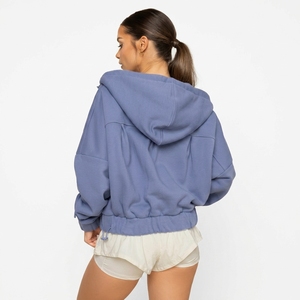 Sweat à capuche d'hiver streetwear uni respirant de haute qualité, vente en gros, 100% coton molletonné, unisexe, prix bas, 240g - Product Image 2