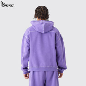 Conjunto Deportivo de Invierno Ecológico, 100% Algodón, 2 Piezas, Talla Grande, Sudadera con Capucha y Pantalones de Chándal de Secado Rápido, Color Sólido - Product Image 4