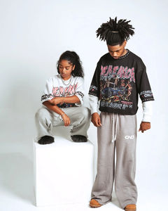 Camiseta Corta Estilo Gótico Harajuku Y2K |   Bordado con Piedras Klein |   Camiseta de Hombre 100% Algodón, Corte Regular, Cuello en V, Manga Corta, Transpirable y de Secado Rápido - Product Image 6