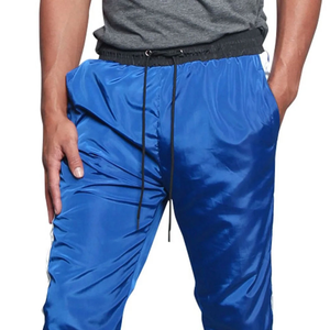 Wholesale Men <b>Nylon</b> Track Pants Custom Side Stripe <b>Jogger</b> Pants Sportswear Casual Gym Training Fitness Trousers OEM ODM - Product Image 5
