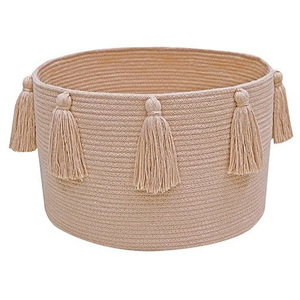 Cesta de Almacenamiento Rectangular/Trenzada de Yute y Ratán Natural Hecha a Mano, Organizador Decorativo Ecológico para Sala de Estar, Tamaño Personalizado - Product Image 1