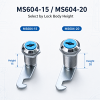 Serrure à came DG-DELER MS604 à clé, serrure de porte à quart de tour pour armoire électrique, panneau de commande, boîte à outils, 15-30 mm
