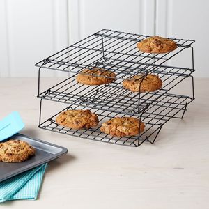 Black cooling rack for baking Wire stand oven grill tray Donut <b>cookie</b> cooling rack Perfect Bakeware cooling rack - Product Image 1