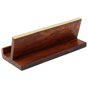 Wood Business <b>Card</b> Stand Personalized Business <b>Card</b> Storage Rack Engraving Office Supplies Business <b>Card</b> Holder - Product Image 1