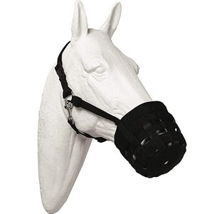 Museau anti-géronnage pour chevaux, best-seller, couleur noire, équipement équestre, fournisseurs de produits de haute qualité - Product Image 1