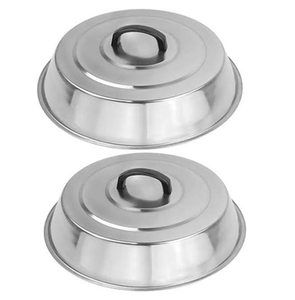 Stainless Steel Hemisphere Cake <b>Mold</b> Dome Lid with Handle Heat Resistant Food Cover for Baking and Serving - Product Image 3