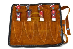 Handmade Damascus Steel Steak <b>Knife</b> <b>Set</b> 4-Piece Ambidextrous Eco-Friendly Kitchen Utility <b>Knives</b> with Pakka Wood Handle OEM - Product Image 6