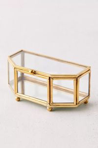Metal & Glass Storage Boxes With Metal Frame For Jewelry Organizers And Storage Use Customized Glass Jewelry Boxes - Product Image 6