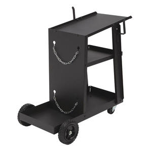 OEM ODM Welding Cart Heavy Duty Wheel Dolly Steel Welding Machine <b>Trolley</b> Dolly With Chain Handle and Drawers High Quality - Product Image 1