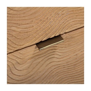 Nala Nightstand Made Of Solid Teak Wood High Quality With Natural Wood and 2 Drawers For Indoor Use. - Product Image 5