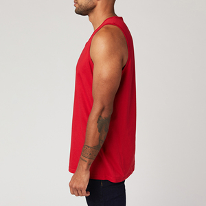 Camiseta Deportiva sin Mangas de Algodón con Logotipo Personalizado al por Mayor para Hombre, Ropa de Gimnasio para Entrenamiento, Unisex - Product Image 3