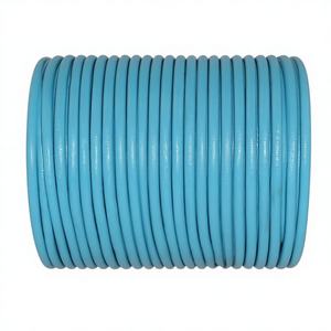 Composants de fabrication de bijoux à bricoler soi-même cordons ronds en cuir métallique 3mm-12mm et 5mm-8mm tailles de chaîne avec fermoir à griffes pour bracelets et colliers - Product Image 1