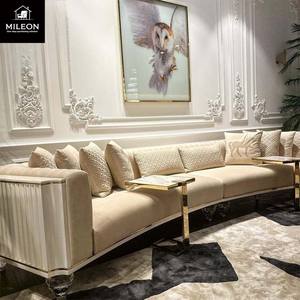 Set di divani in vera pelle di lusso <span class=keywords><strong>moderno</strong></span> Designer italiano per showroom di Hotel appartamenti e salotti personalizzati combinazione di divani - Product Image 2