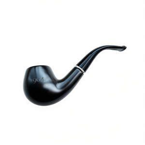 Pipa de Fumar de Madera Lacada Ecológica de Primera Calidad, Tipo Curvo, Hecha a Mano, Estilo Vintage, Duradera, de Larga Duración, con Logotipo Personalizado, Portátil - Product Image 2
