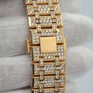 Reloj de Lujo para Hombre con Esfera Dorada, Movimiento Automático, Diamantes VVS y Moissanita, en Oferta - Product Image 6
