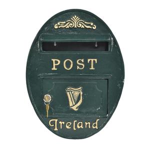 Boîte aux lettres ovale en fonte bleue pour la décoration de jardin et de pelouse, pour la maison, boîte postale personnalisée, fournitures pour événements de mariage - Product Image 5