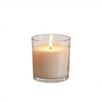 Vela Aromática de Lujo Hecha a Mano en Frasco de Vidrio Ecológico, Cera de Soya Premium, Mezcla de Parafina y Soya, Diseño Moderno, Decoración Floral para el Hogar
