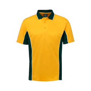 Men's Black <b>Orange</b> Color Blocked <b>Polo</b> Shirt Short Sleeve Quick Dry Knitted Casual Button Front Logo - Product Image 2