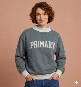 Top de cuello alto extragrande de invierno para mujer, de color liso, con hombros caídos y longitud extendida de 32 pulgadas, corte relajado, estilo urbano - Product Image 1