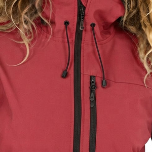 Chaquetas Softshell para Mujer, Diseño Nuevo, Logotipo Personalizado, Impermeables, con Capucha, Resistentes al Viento, Cuello Alto, Cierre de Cremallera, MOQ Bajo de 10 Piezas - Product Image 4