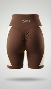 กางเกงขาสั้นออกกำลังกายเอวสูงไร้ตะเข็บ ระบายอากาศได้ดี ยกกระชับสะโพก เหมาะสำหรับโยคะ ปั่นจักรยาน เล่นกีฬา แฟชั่นสตรีทแวร์สำหรับผู้หญิง ช่วยกระชับสัดส่วน - Product Image 5