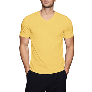 Camisetas Lisas de Alta Calidad al por Mayor para Hombre, Camiseta Nueva con Cuello en V de Manga Corta 2024, Camiseta Extra Grande, Ropa para Hombre - Product Image 1