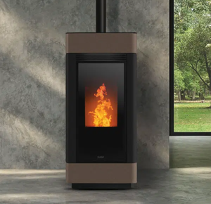 ÚLTIMA OFERTA EN ESTOCHE: Estufa de Pellets Independiente para Interiores, Unidad de Calefacción con Frente de Vidrio para Sala de Estar - Product Image 4